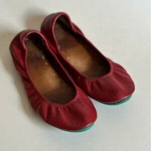 Tieks by Gavrieli Women's Cardinal Red Ballet Flats Leather Comfort Shoes Size 7